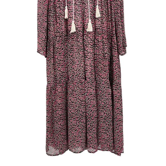 Christy Dawn The Paloma Midi Dress Pink Comfrey Ditsy Floral Printed Flowy Large - Picture 8 of 9